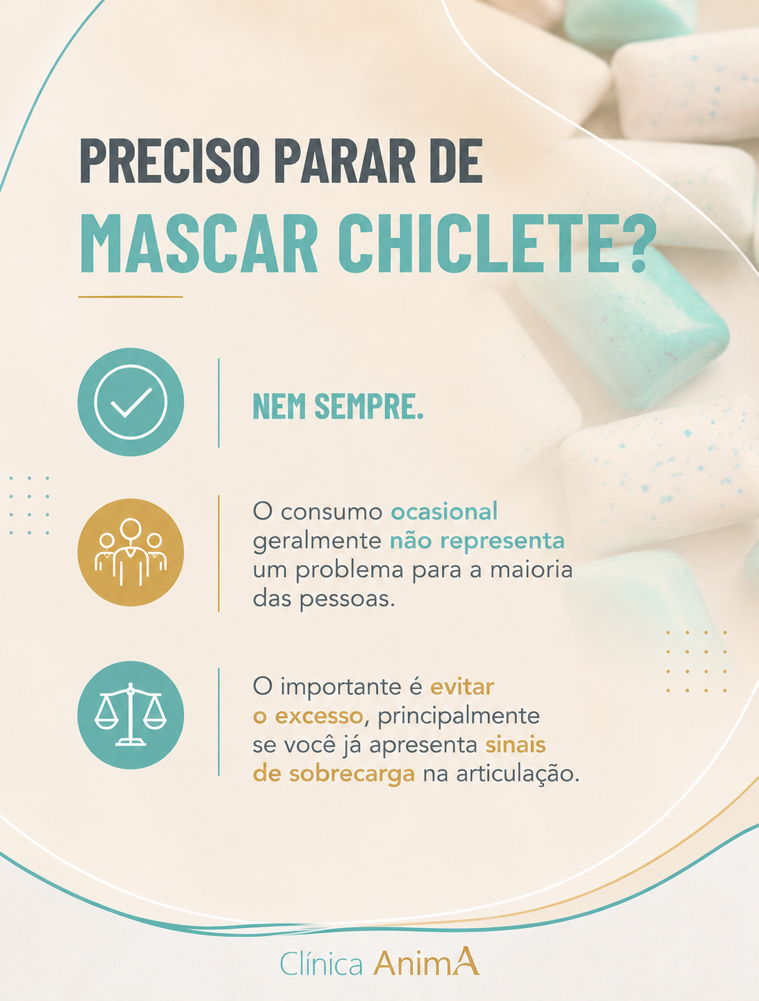 Carrossel Chiclete Prejudica Mandíbula por Catarina Mota Moreno - Slide 5